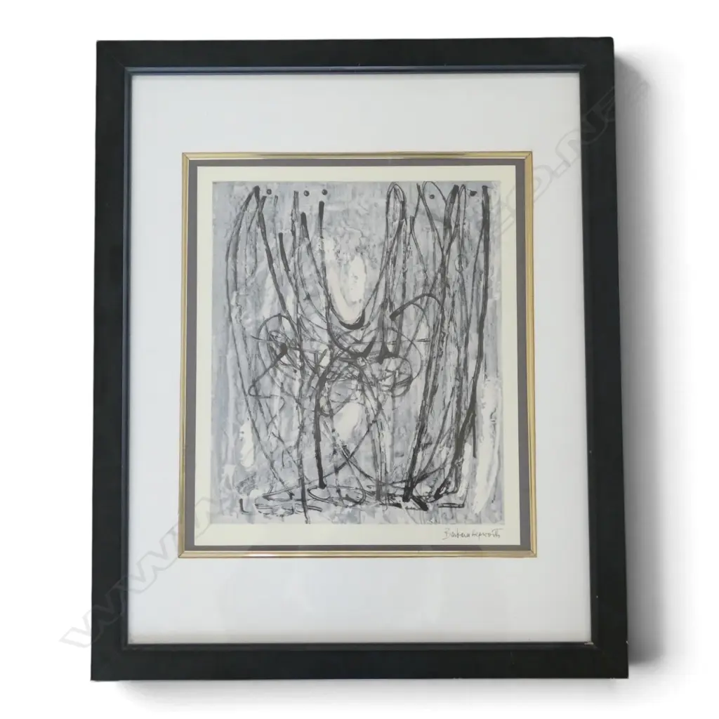 BARBARA HEPWORTH, UNTITLED, PRINT WITH FASCIMILE SIGNATURE 330x280mm Image 1++