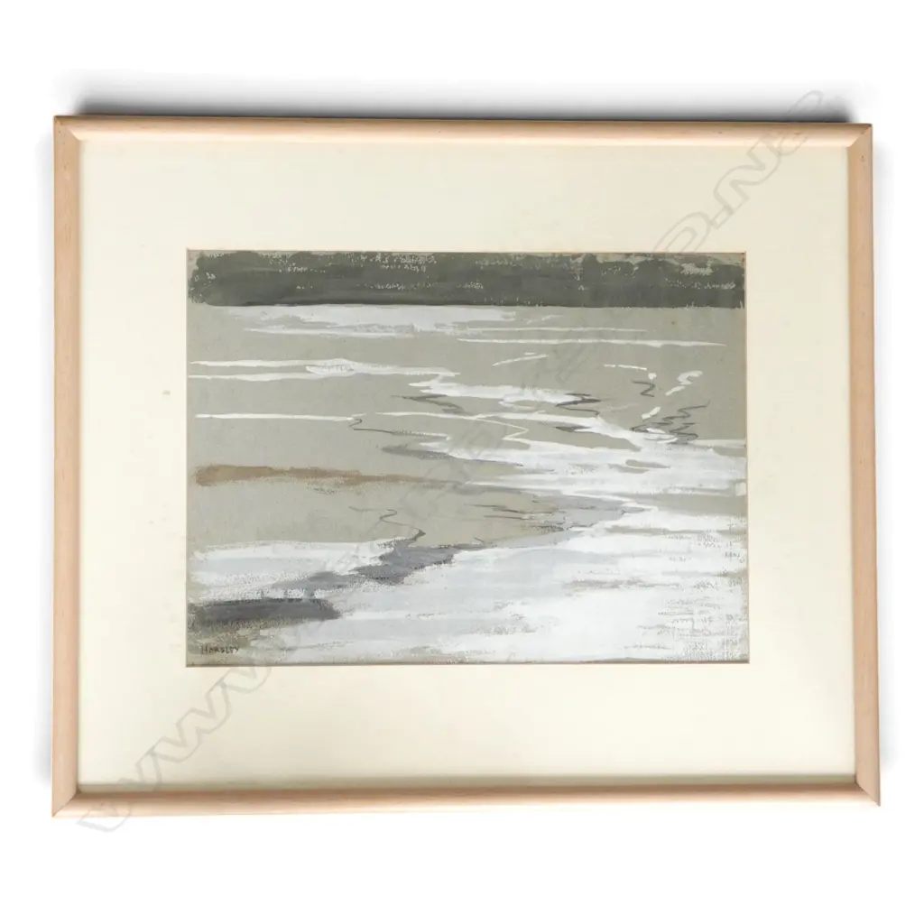 JEAN HORSLEY, UNTITLED (ABSTRACT), ACRYLIC ON PAPER, SIGNED, 280 X 375mm Image 1++