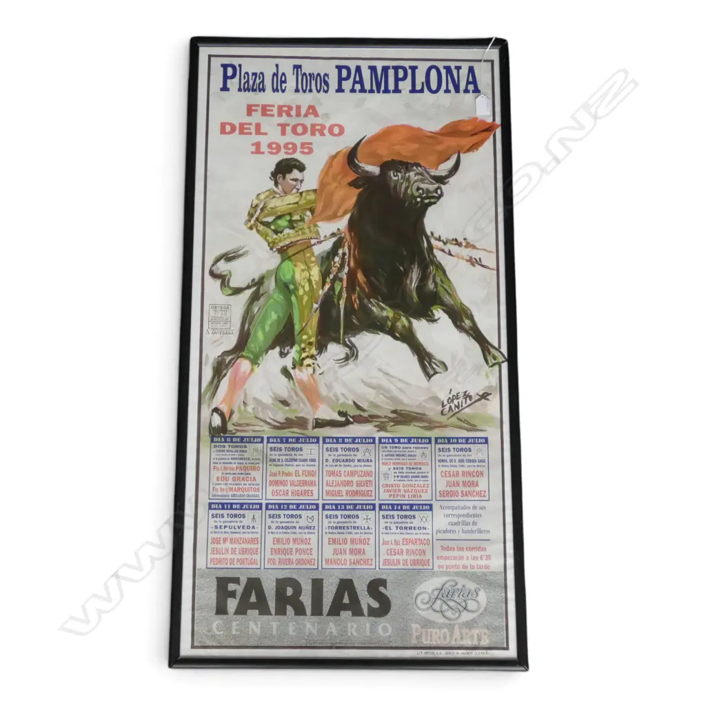 SPANISH BULLFIGHTING POSTER 1050x535mm Image 1++