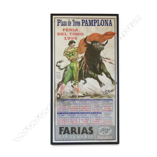 SPANISH BULLFIGHTING POSTER 1050x535mm