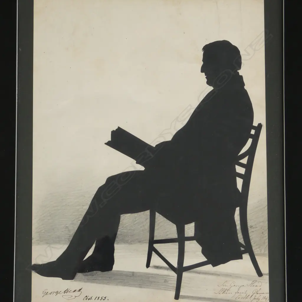 ANTIQUE? SILHOUETTE PORTRAIT 305x235mm Image 1++