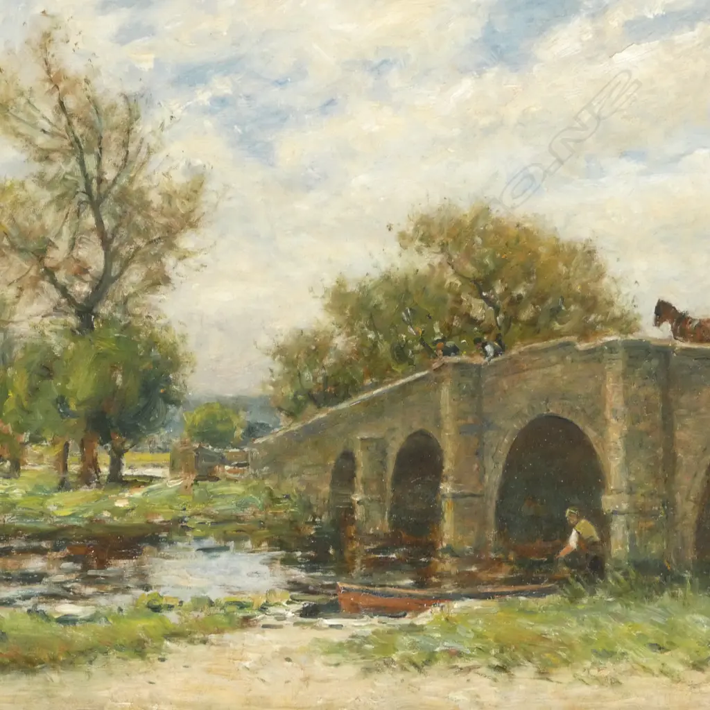 ARTHUR BELL, UNTITLED LANDSCAPE, OIL ON BOARD, 350x520mm Image 1++