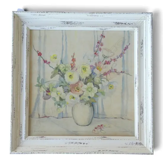 JEAN MCKAY, 'A SPRING BUNCH' WATERCOLOUR, SIGNED, 480 X 480MM 