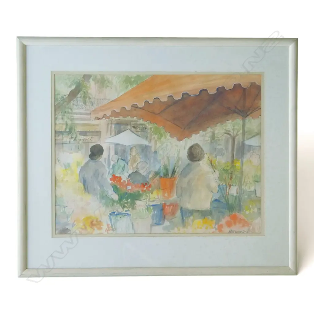 MARY HAYWARD, Iris at Val D. Ôiris, Seillans, France, WATERCOLOUR, SIGNED, 540 X 690MM Image 1++