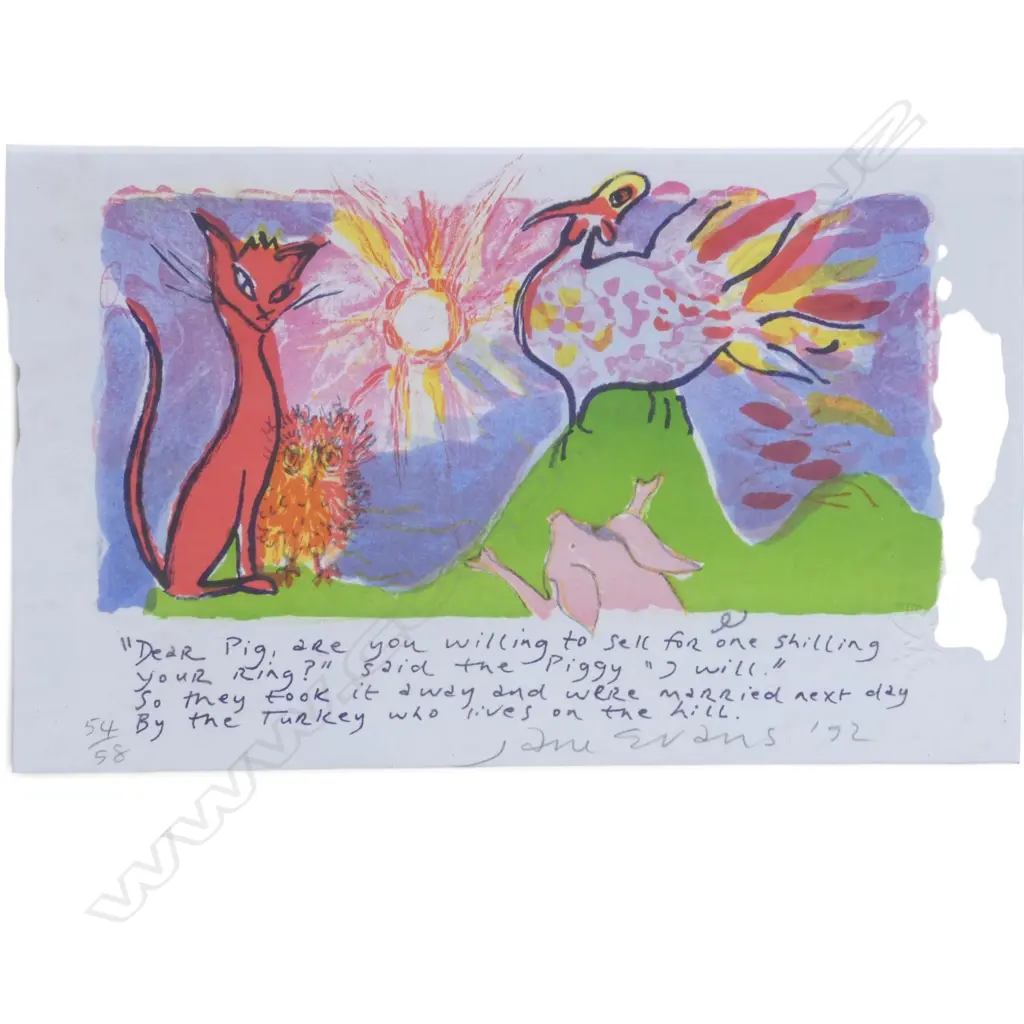 3 EDITIONED MUKA PRINTS Incl. PAMELA WOLFE 230x125mm Image 1++