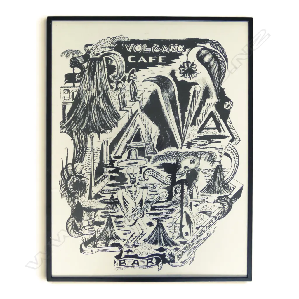 VOLANO CAFE BAR, LYTTLETON NEW ZEALAND, POSTER 775x590mm Image 1++