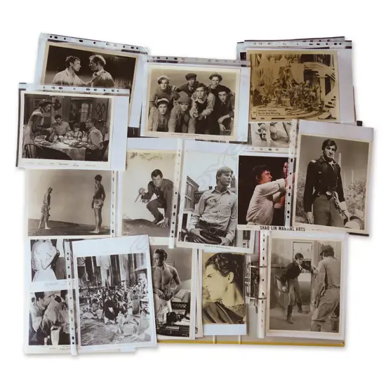 LG RINGBINDER OF B&W VINTAGE MOVIE STILLS & PUBLICITY SHOTS