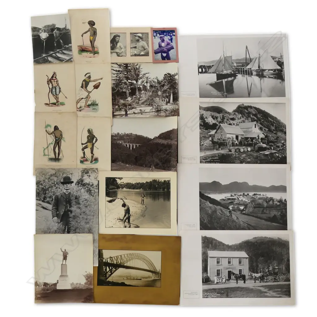 ASSORTED HISTORICAL PHOTOS incl. SYDNEY HARBOUR BRIDGE &  AUGUSTUS WAHLEN LITHO PLATES Image 1++