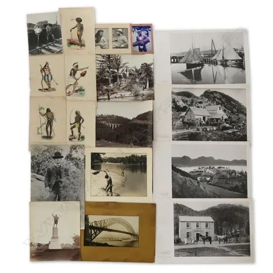 ASSORTED HISTORICAL PHOTOS incl. SYDNEY HARBOUR BRIDGE &  AUGUSTUS WAHLEN LITHO PLATES