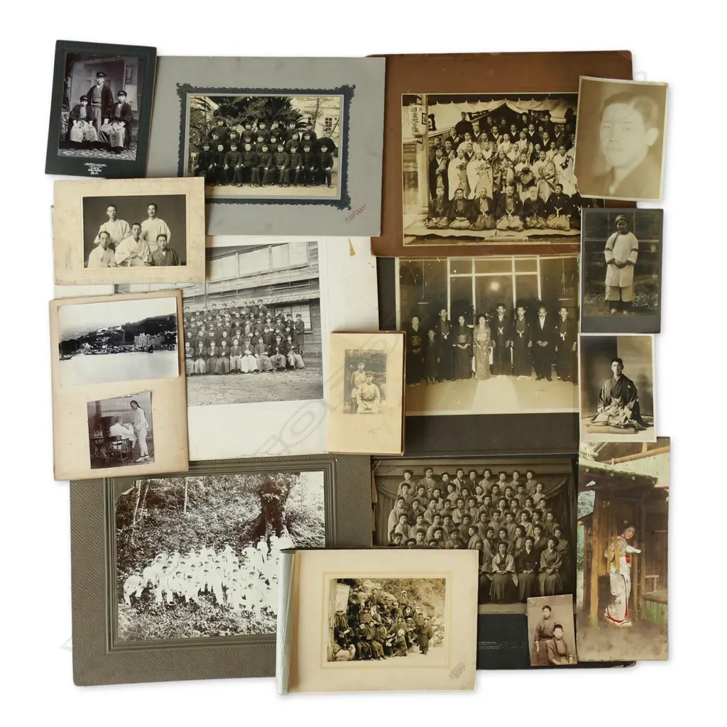 EARLY 20THC ASIAN PORTRAITS & GROUPS (some lg format) + 'HUNDRED BEST VIEWS OF CEYLON' Image 1++