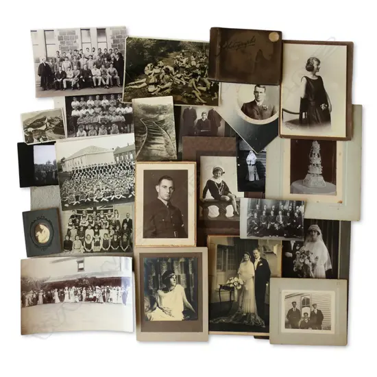 COLLECTION OF VINTAGE PHOTOGRAPHS, WEDDINGS, GROUPS, PORTRAITS