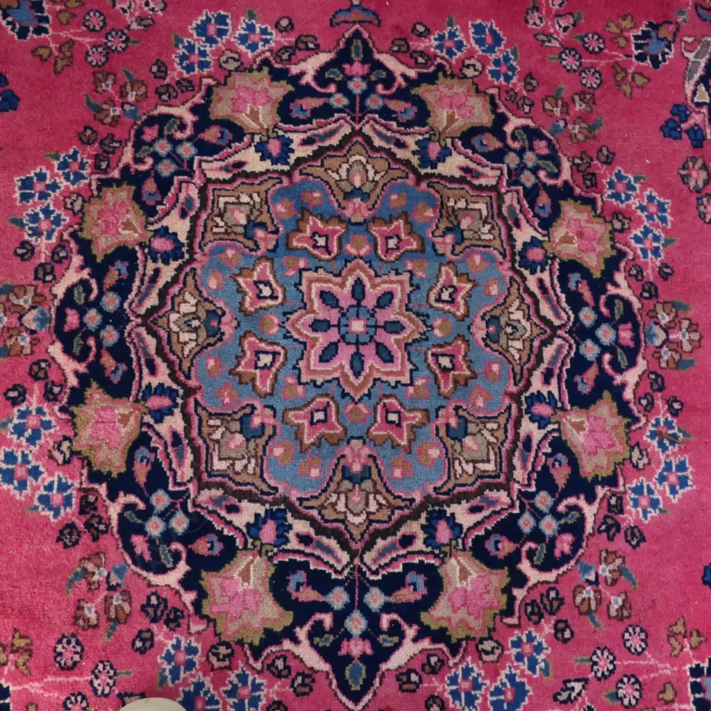 HAND KNOTTED WOOL PILE RUG 2440x1330mm Image 1++