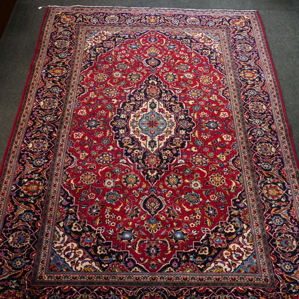 HAND KNOTTED WOOL PILE IRANIAN RUG 3400x2450mm Image 1++