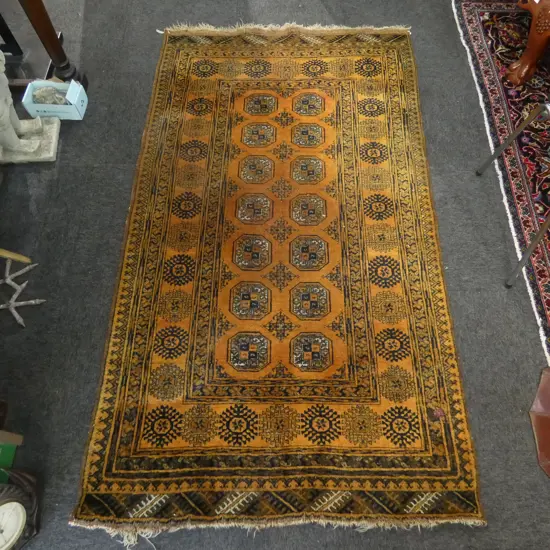 HAND KNOTTED ALL WOOL RUG 1980x1100mm