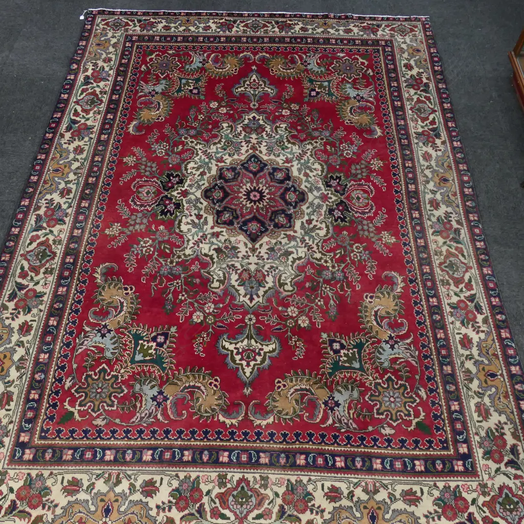 HAND KNOTTED WOOL PILE RUG 3330x2410mm Image 1++