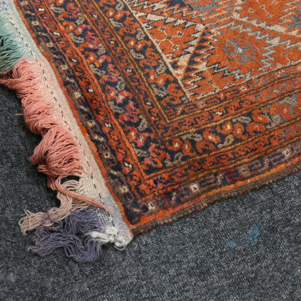 HAND KNOTTED ALL WOOL RUG 1250x760mm Image 1++