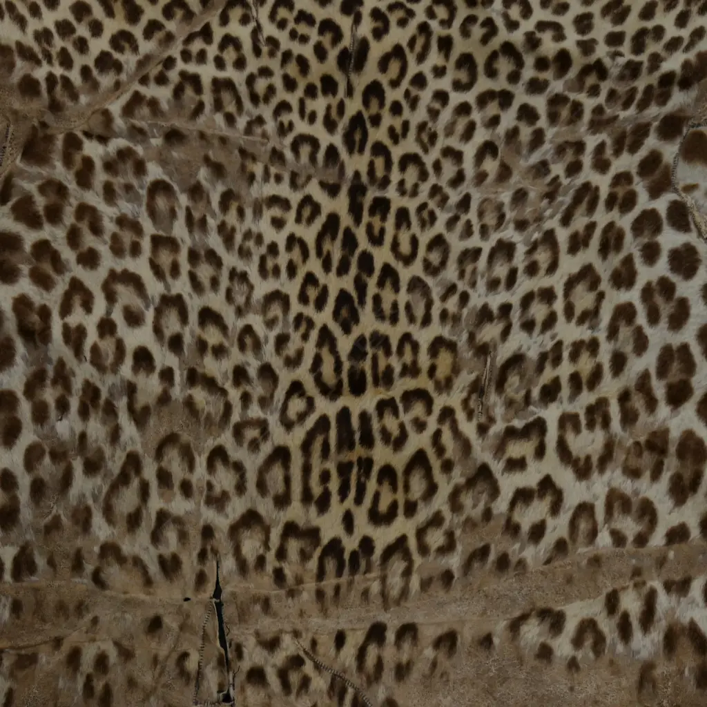 CHEETAH HIDE RUG, FAULTS L.2120mm Image 1++
