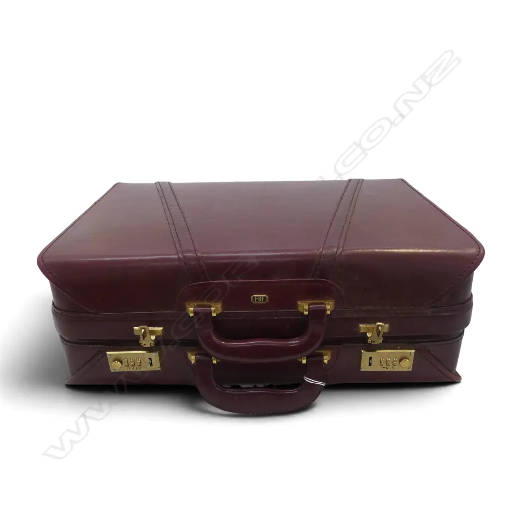 ITALIAN LEATHER 'HIT' BRIEF CASE W.490mm Image 1++