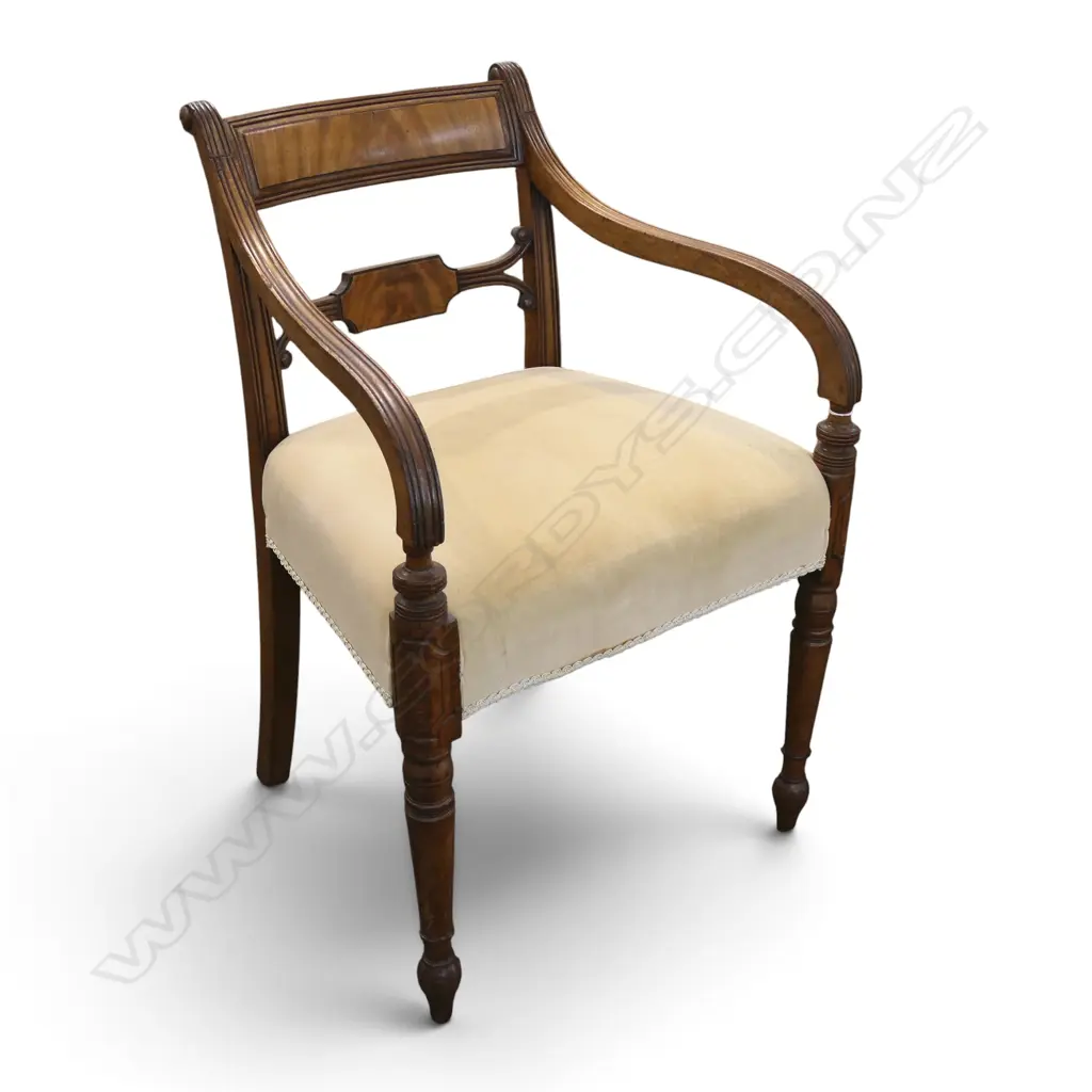 ANTIQUE MAHOGANY REGENCY STYLE CHAIR Image 1++