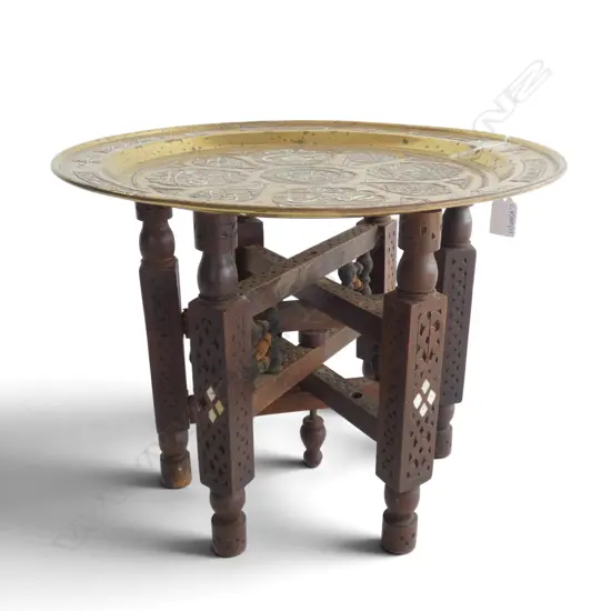 MIDDLE EASTERN TRAY TABLE H.275mm, 360mm dia