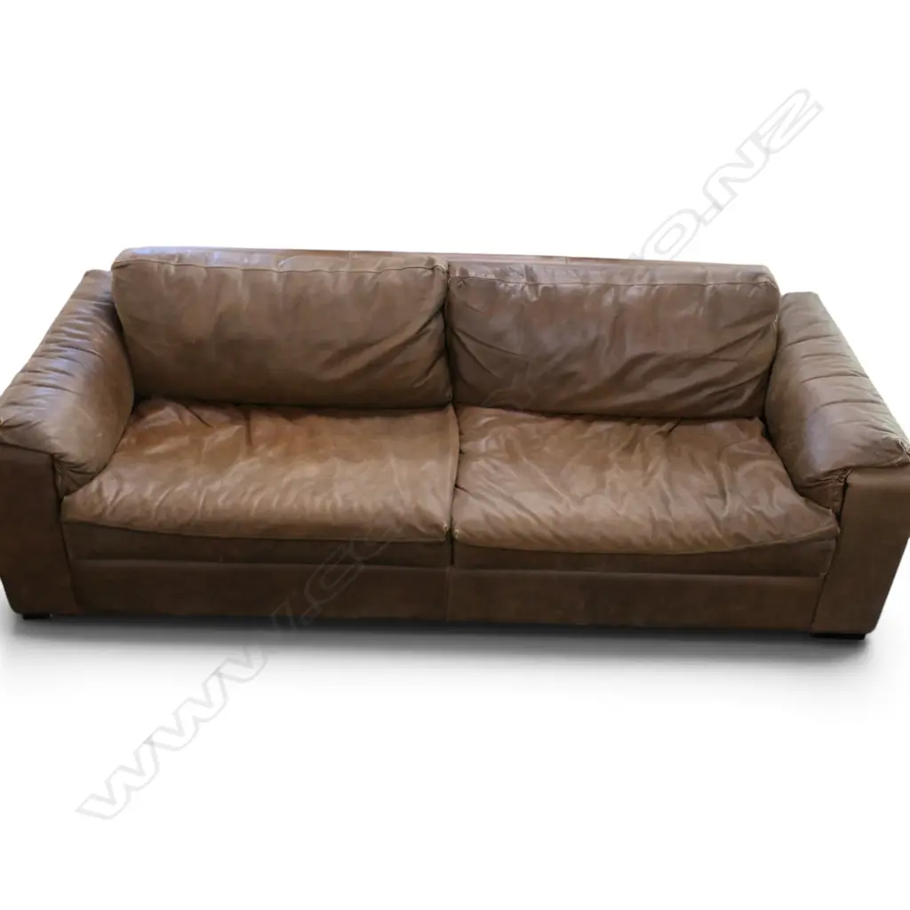 MODERN LEATHER SOFA W.2400mm Image 1++