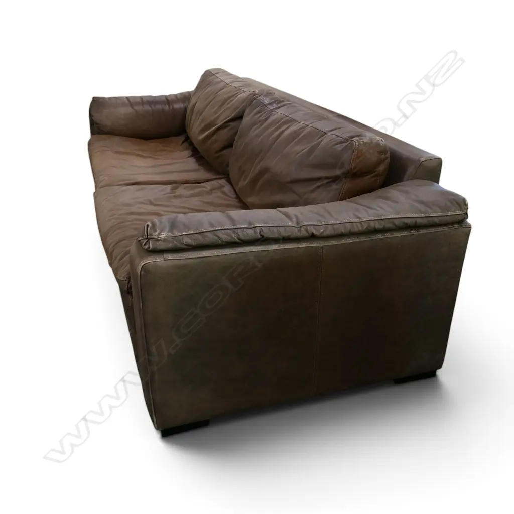 MODERN LEATHER SOFA W.2400mm Image 1++