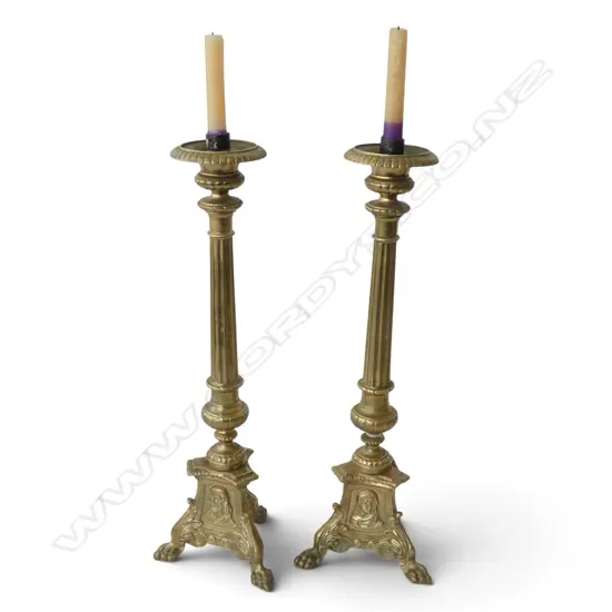 BRASS CANDLE STICKS 520MM