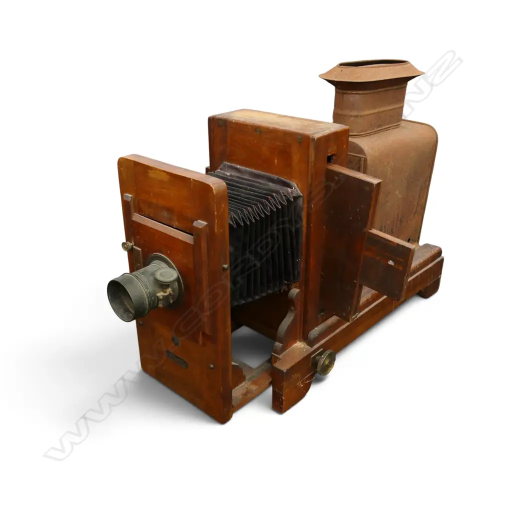 ANTIQUE SLIDE PHOTOGRAPH ENLARGER L.760mm Image 1++