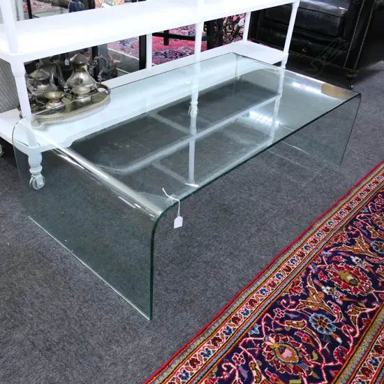 MODERN GLASS COFFEE TABLE 1290x690x410mm