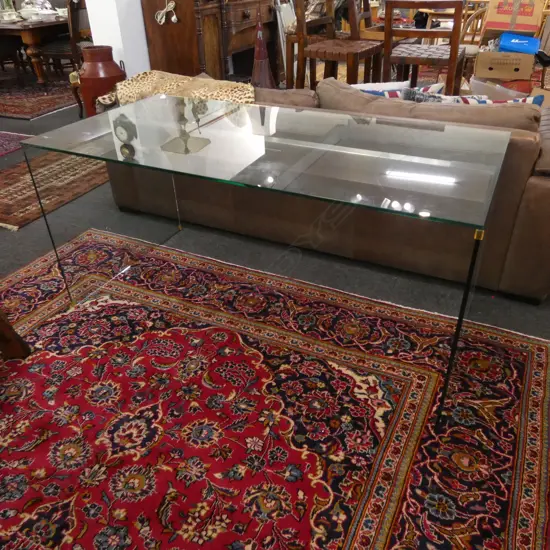 MODERN GLASS DESK 1600x800x750mm