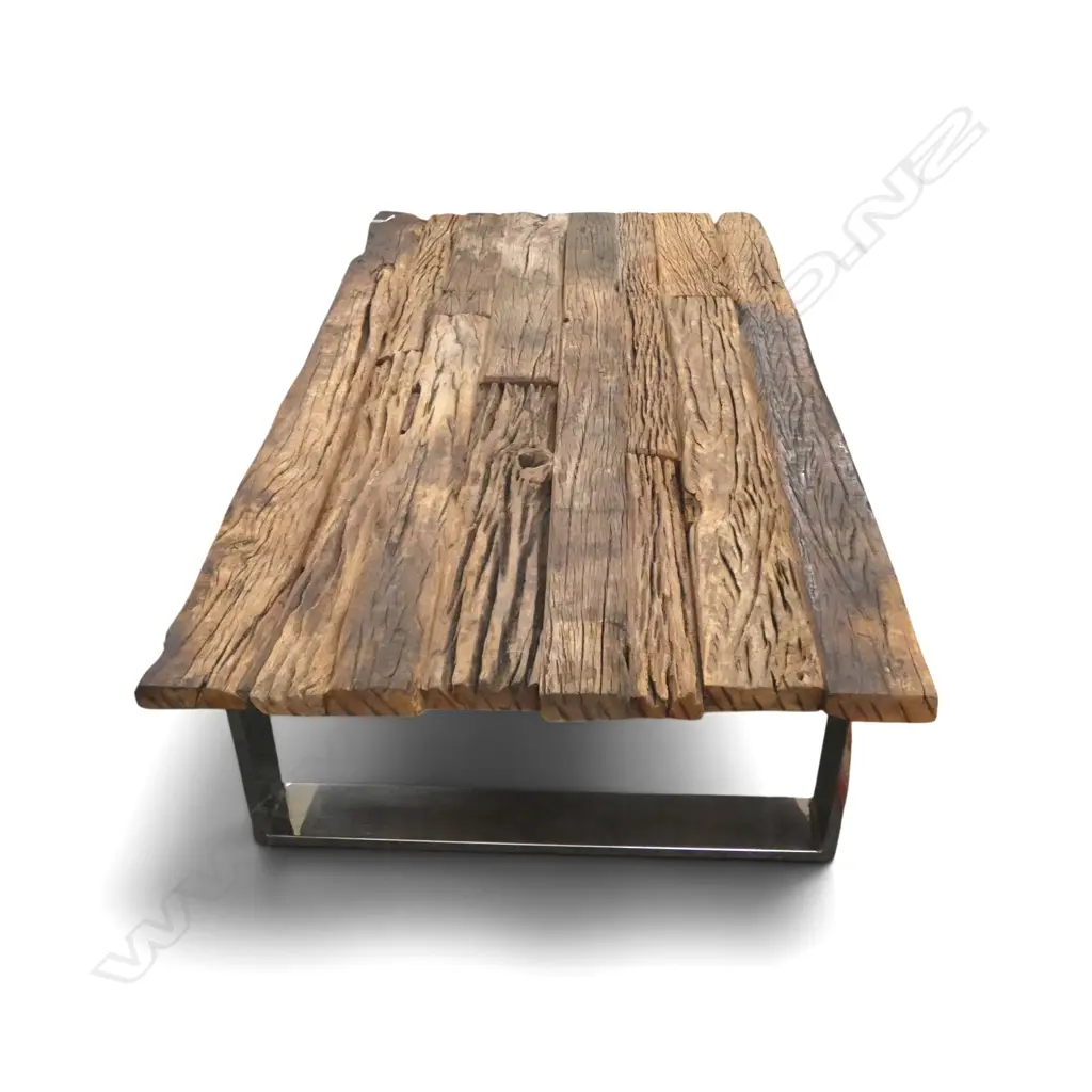 RUSTIC PLANK TOP TABLE 1620x870x410mm Image 1++