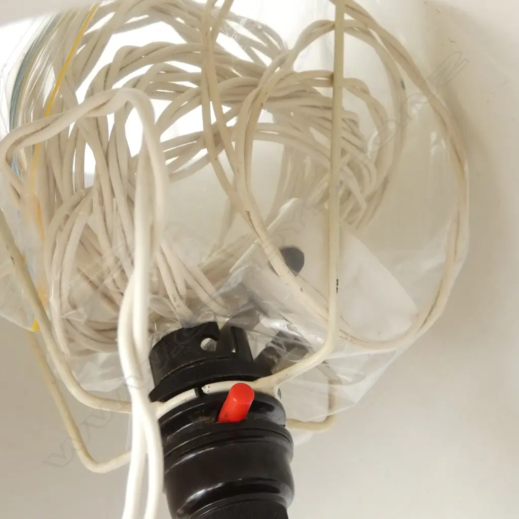 B/W TABLE LAMP hairline crack to base H.540mm Image 1++