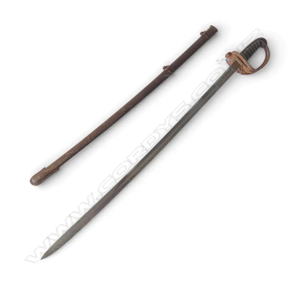ANTIQUE SWORD & SCABBARD L.990mm Image 1++