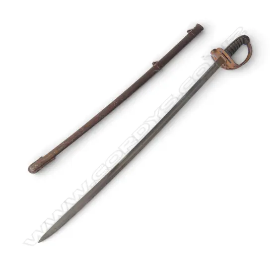 ANTIQUE SWORD & SCABBARD L.990mm