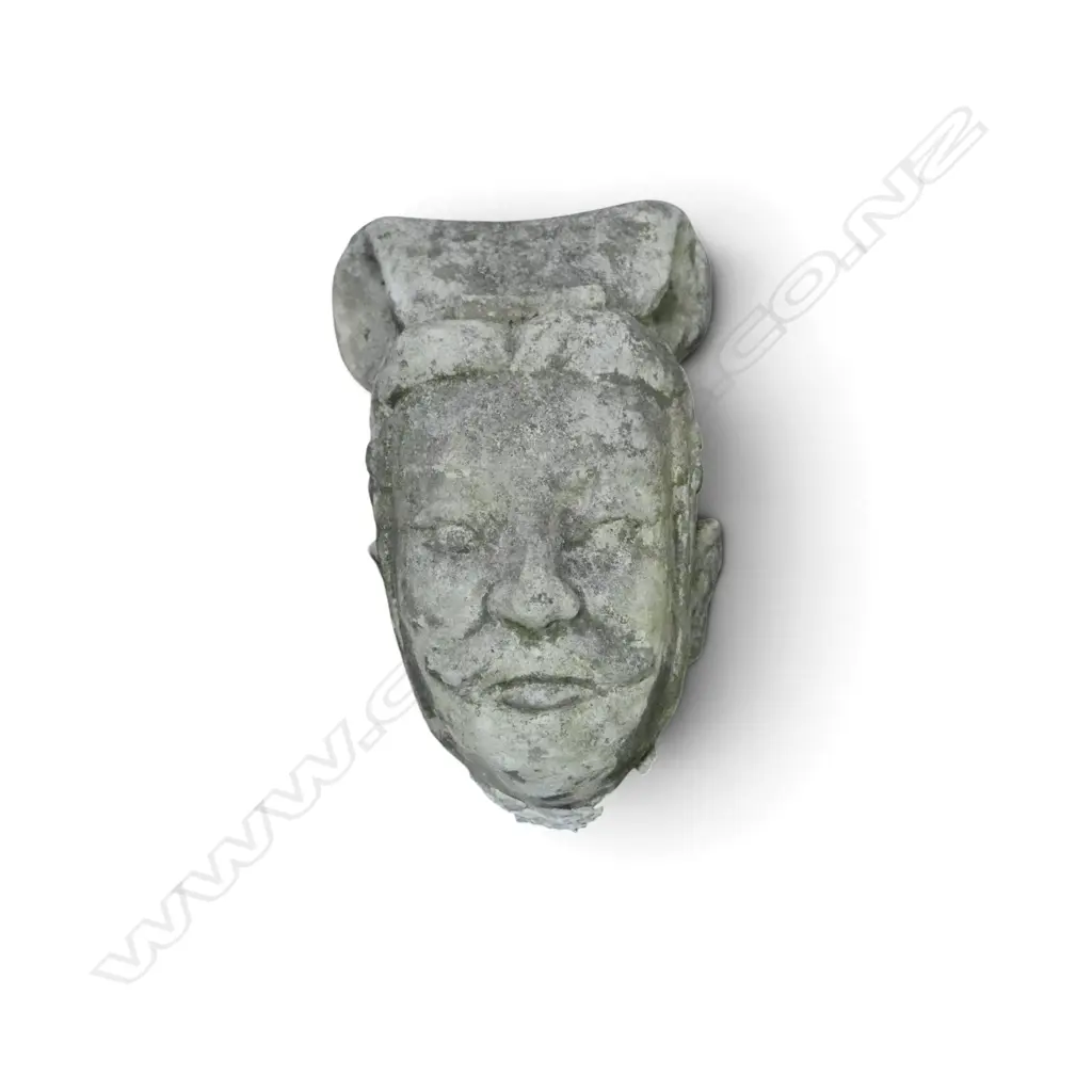 HOLLOW CEMENT TERRACOTTA WARRIOR H.700mm NECK AF Image 1++