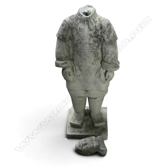 HOLLOW CEMENT TERRACOTTA WARRIOR H.700mm NECK AF