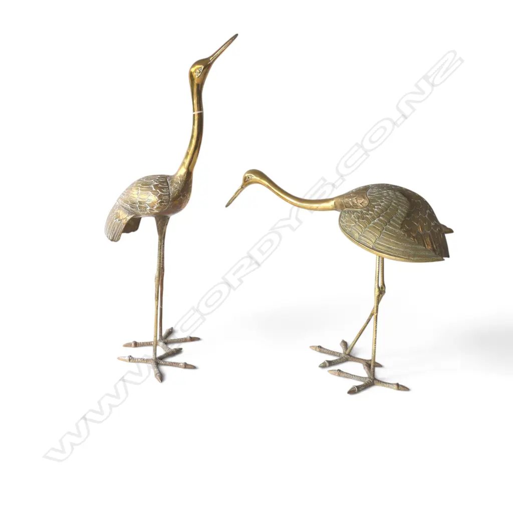 2 BRASS CRANE BIRDS H.820mm Image 1++