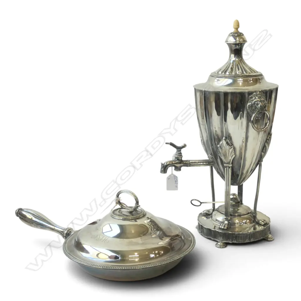 SILVER PLATE SAMOVAR & OTHER H.460mm Image 1++