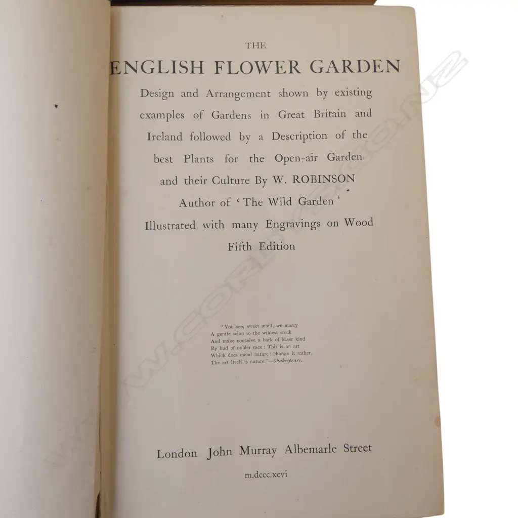 4 19th / EARLY 20thC GARDENING BOOKS; 3 JEKYLL INCL. 1ST ED. 'OLD ENGLISH HOUSEHOLD LIFE' (1925), WILLIAM ROBINSON Image 1++