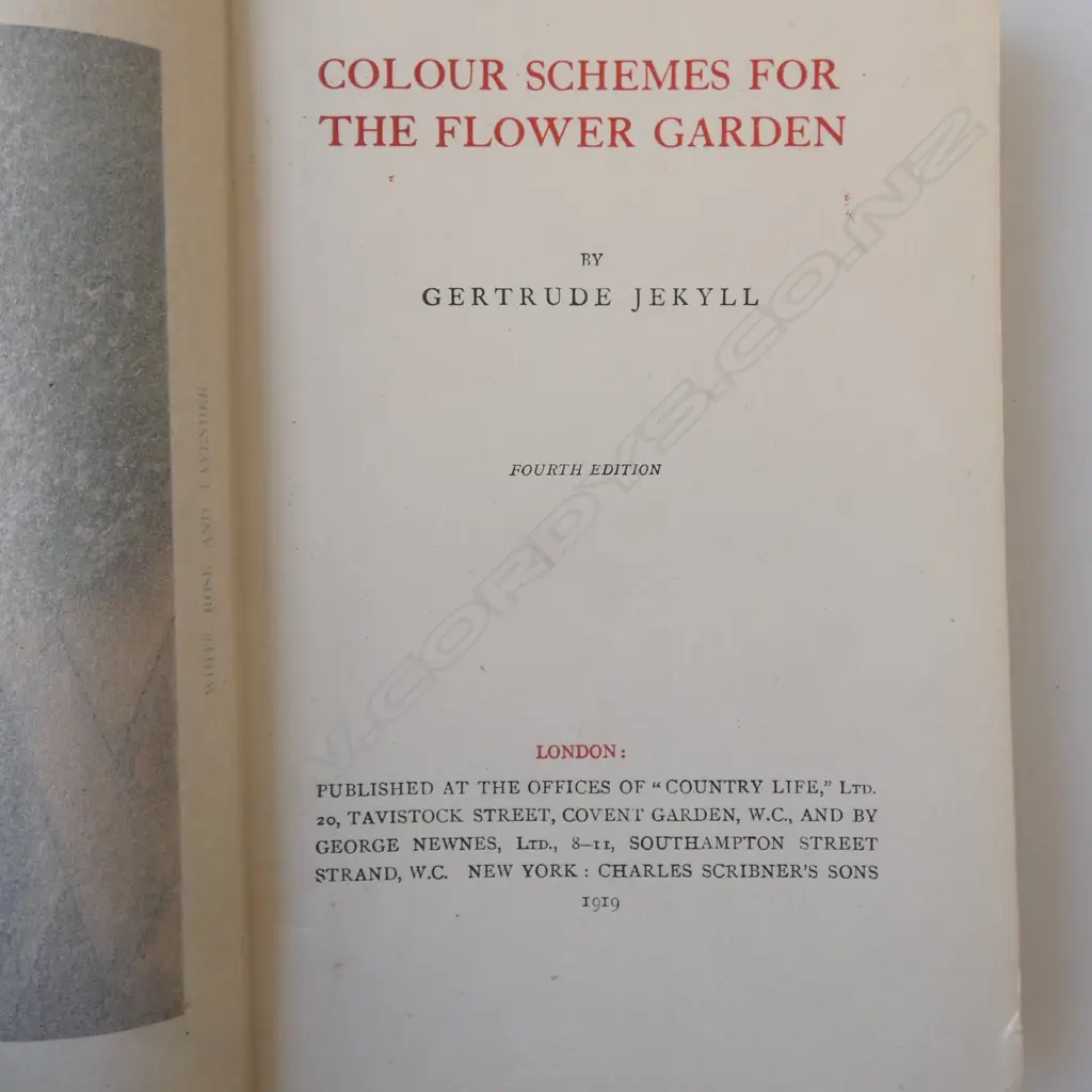 4 19th / EARLY 20thC GARDENING BOOKS; 3 JEKYLL INCL. 1ST ED. 'OLD ENGLISH HOUSEHOLD LIFE' (1925), WILLIAM ROBINSON Image 1++