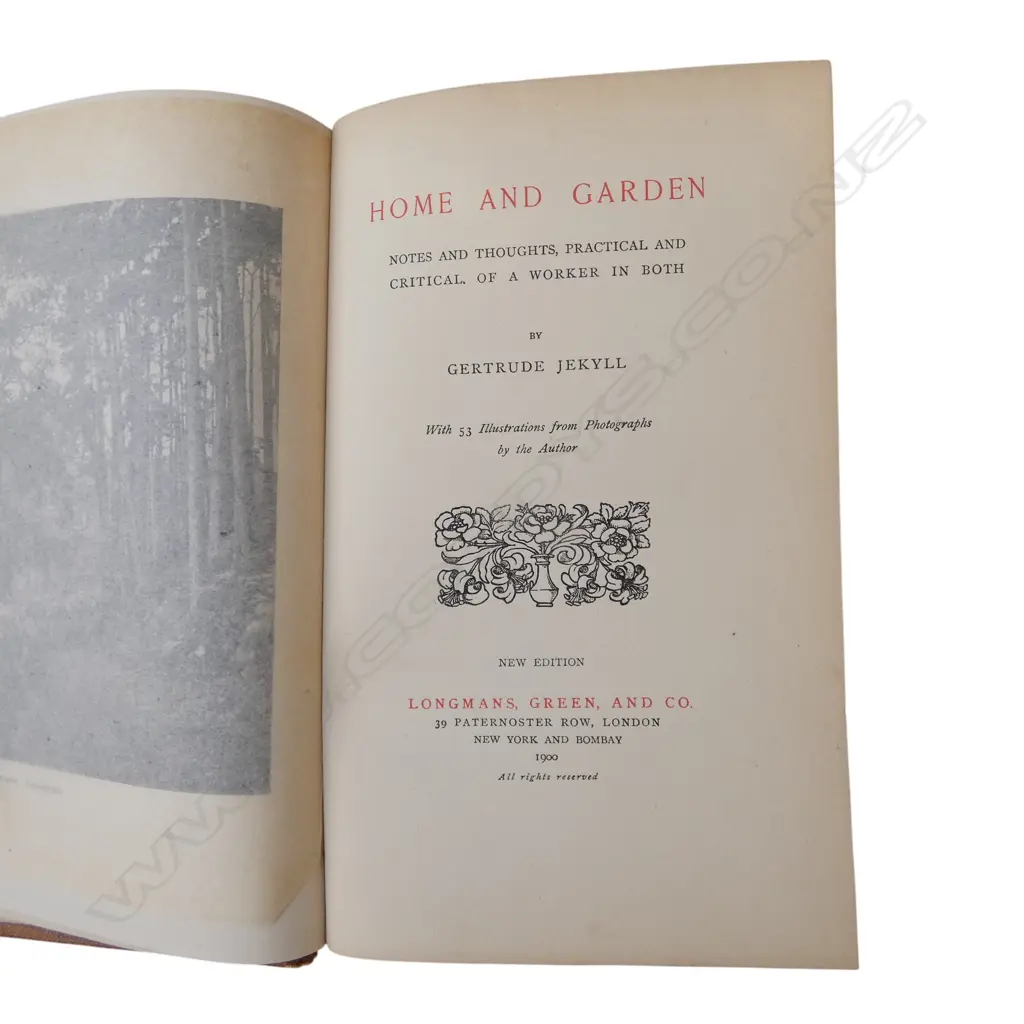 3 19thC GARDENING BOOKS; 2 JEKYLL 1ST ED. + WILLIAM ROBINSON 'THE ENGLISH FLOWER GARDEN (1883) Image 1++