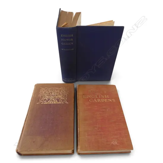 3 19thC GARDENING BOOKS; 2 JEKYLL 1ST ED. + WILLIAM ROBINSON 'THE ENGLISH FLOWER GARDEN (1883)