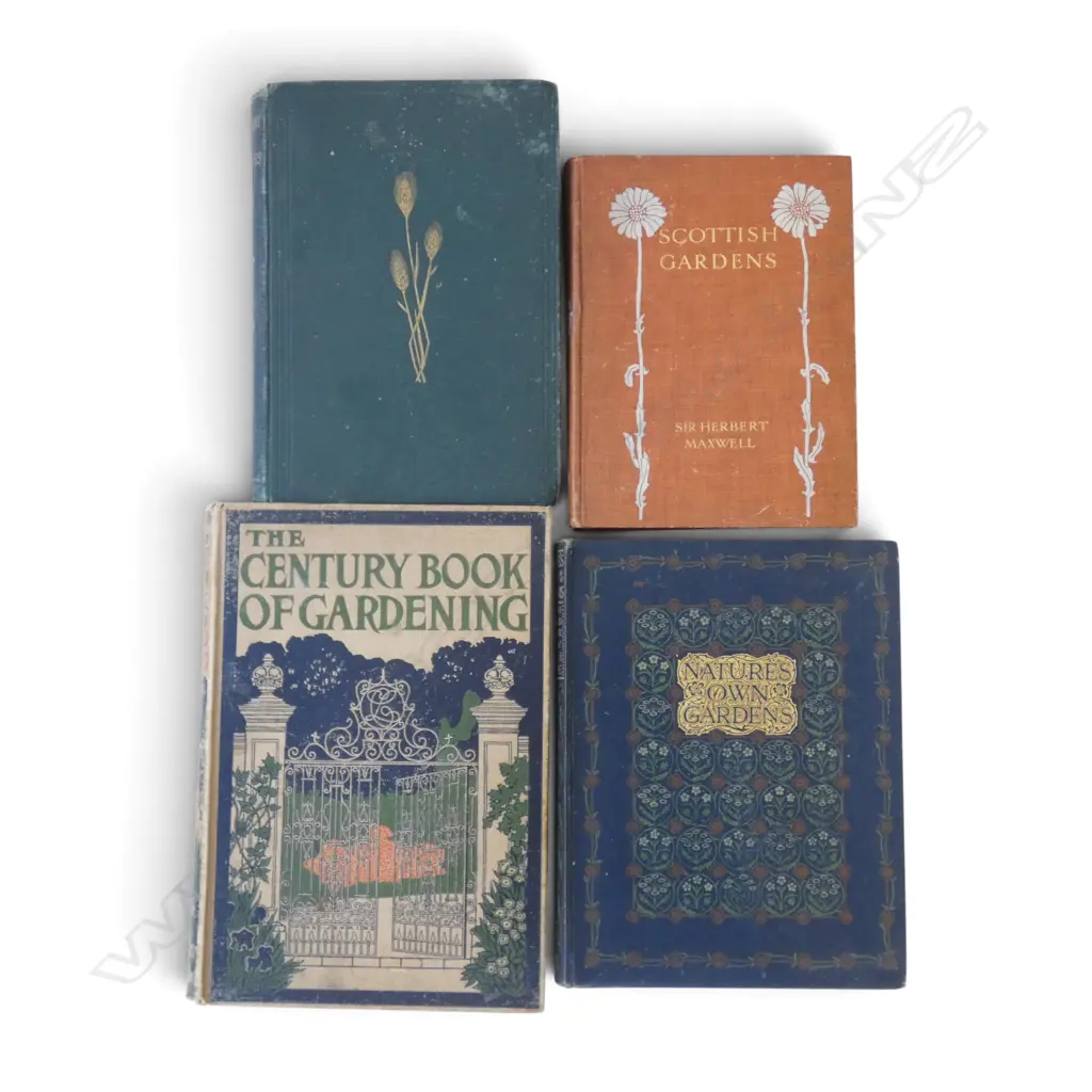 4 ANTIQUE GARDENING BOOKS Image 1++