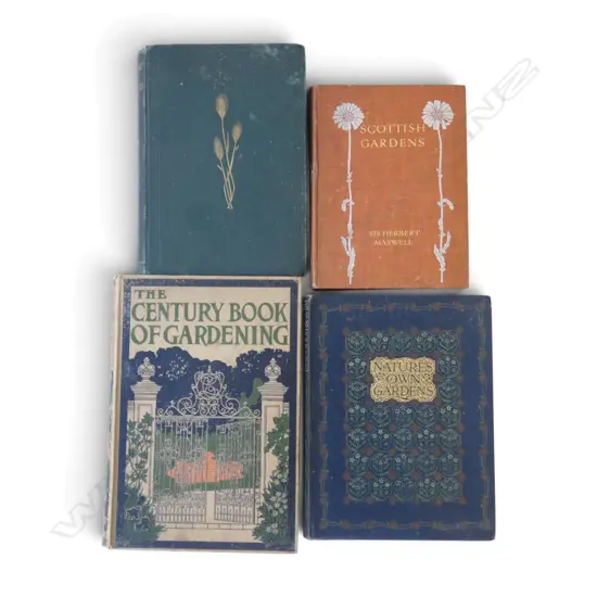 4 ANTIQUE GARDENING BOOKS