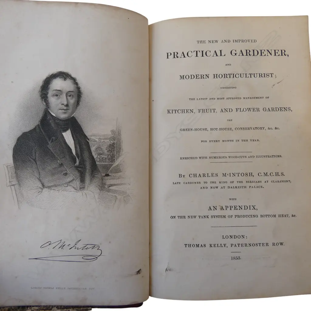 'THE PRACTICAL GARDENER' CHARLES MCINTOSH, PUBL. THOMAS KELLY PATERNOSTER ROW, LONDON 1853 Image 1++