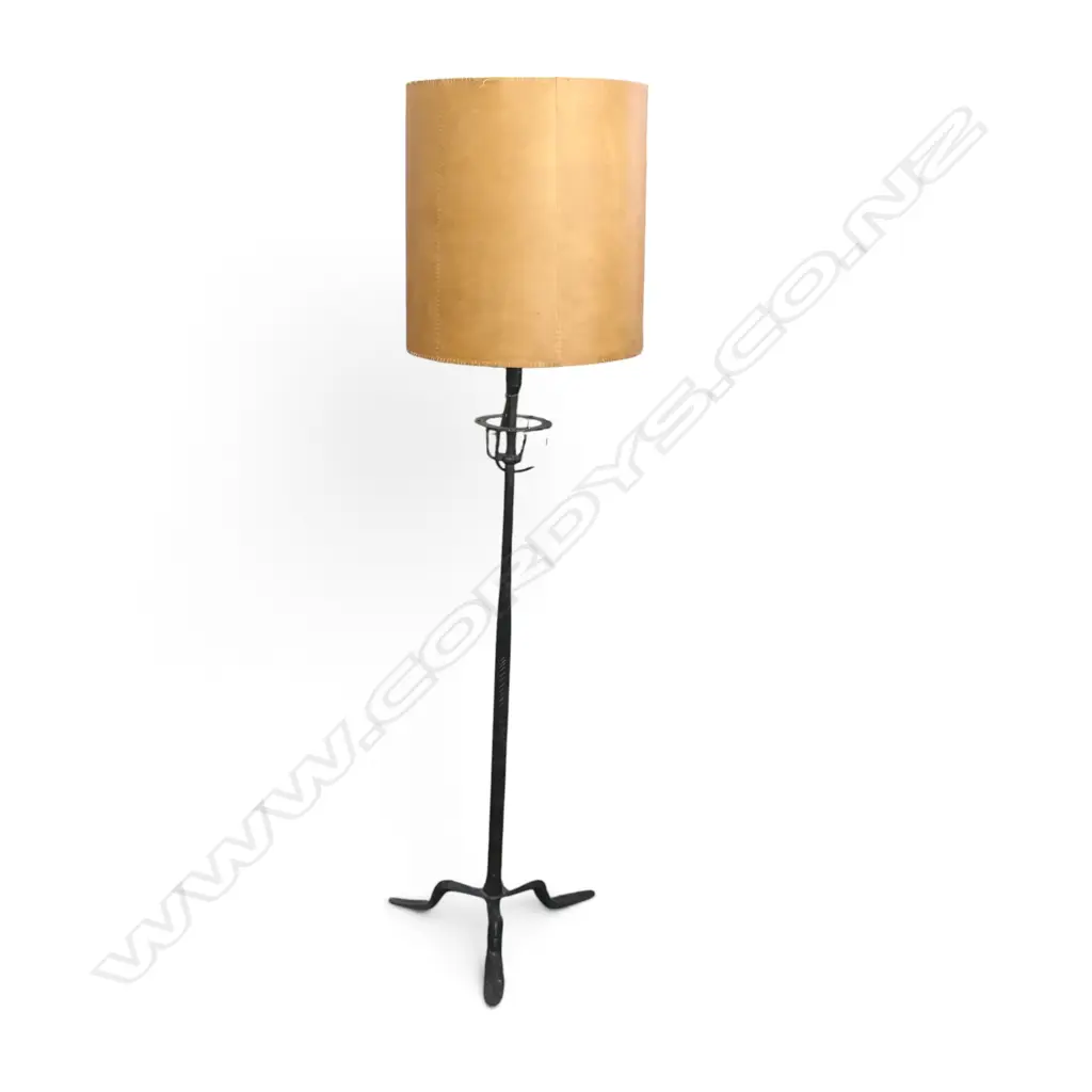 ARTISAN FLOOR LAMP Purchased Melbourne  Australia 1992 Original shade THIS MUST BE REWIRED BEFORE PLUGGING IN AND USING! Image 1++