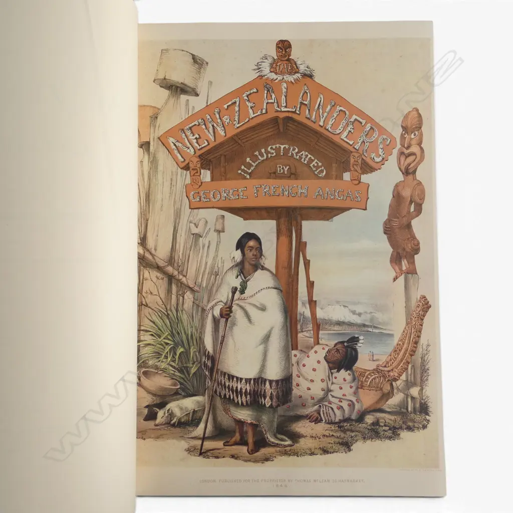 THE NEW ZEALANDERS ILLUSTRATED by George French Angus Facsimile Ed. 1 of 750. Published 1966. 60 plates Image 1++