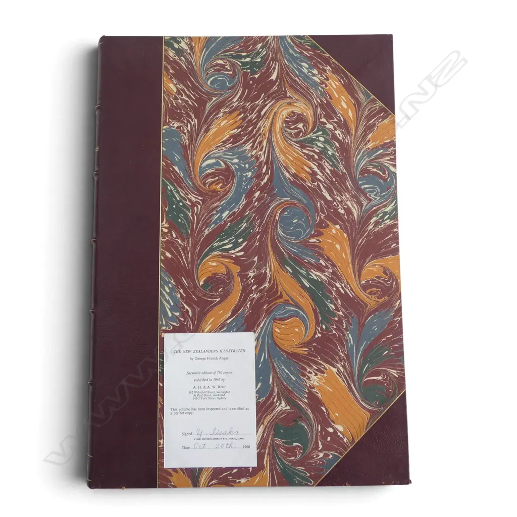 THE NEW ZEALANDERS ILLUSTRATED by George French Angus Facsimile Ed. 1 of 750. Published 1966. 60 plates Image 1++