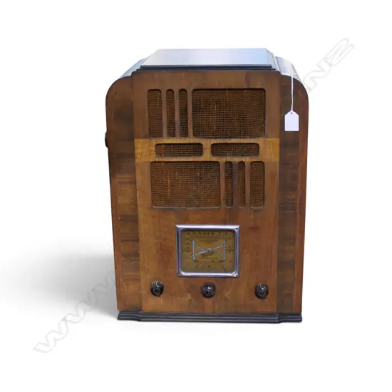 EARLY 20thC ANTIQUE STANDARD BROADCAST 'ULTIMATE' RADIO H.510mm