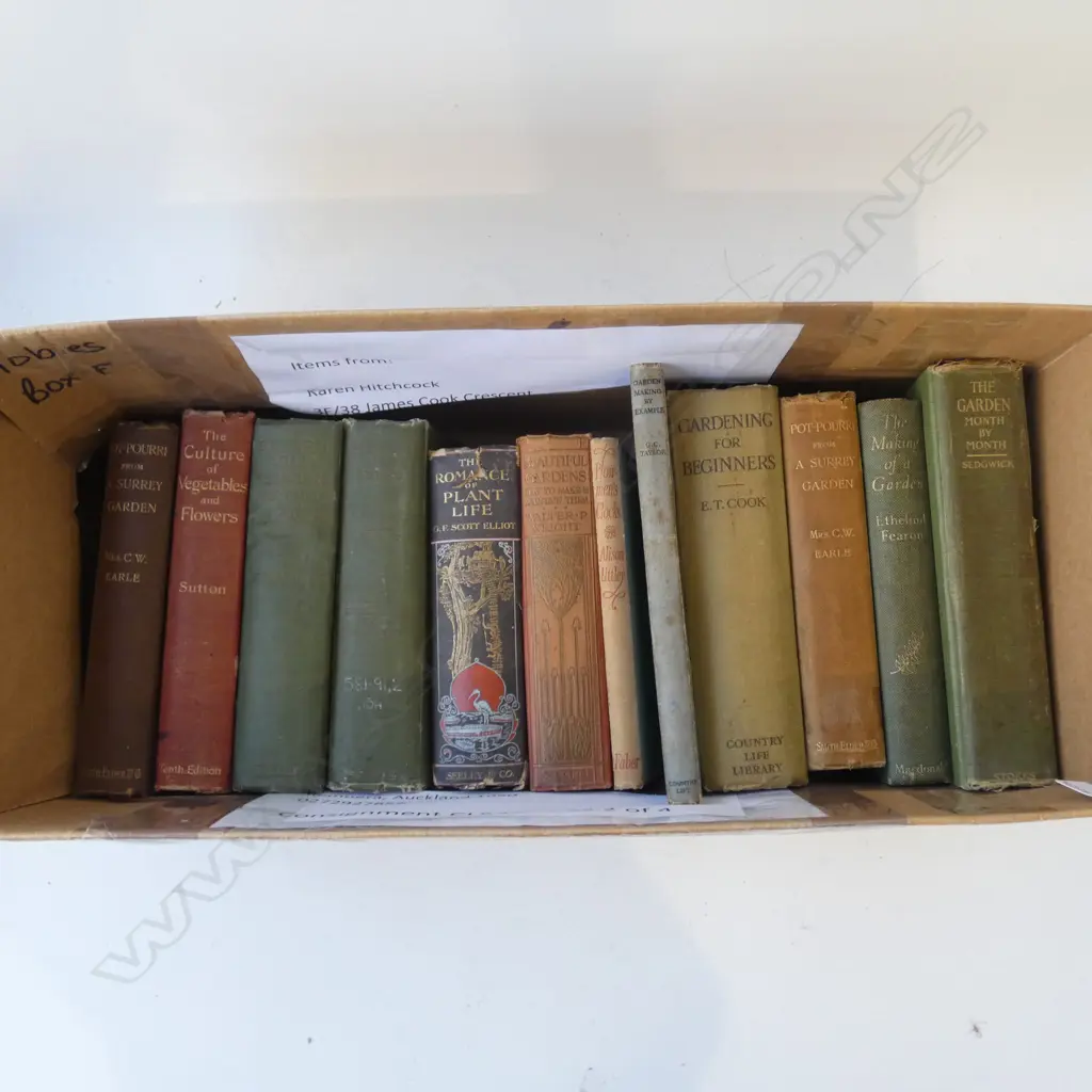 ANTIQUE GARDENING BOOKS Image 1++